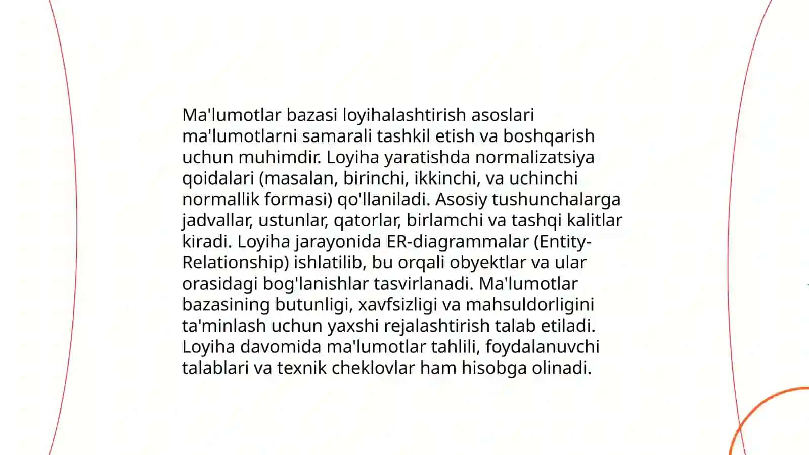 Tibboytda ma'lumotlar bazasi loyihalashtirish 3