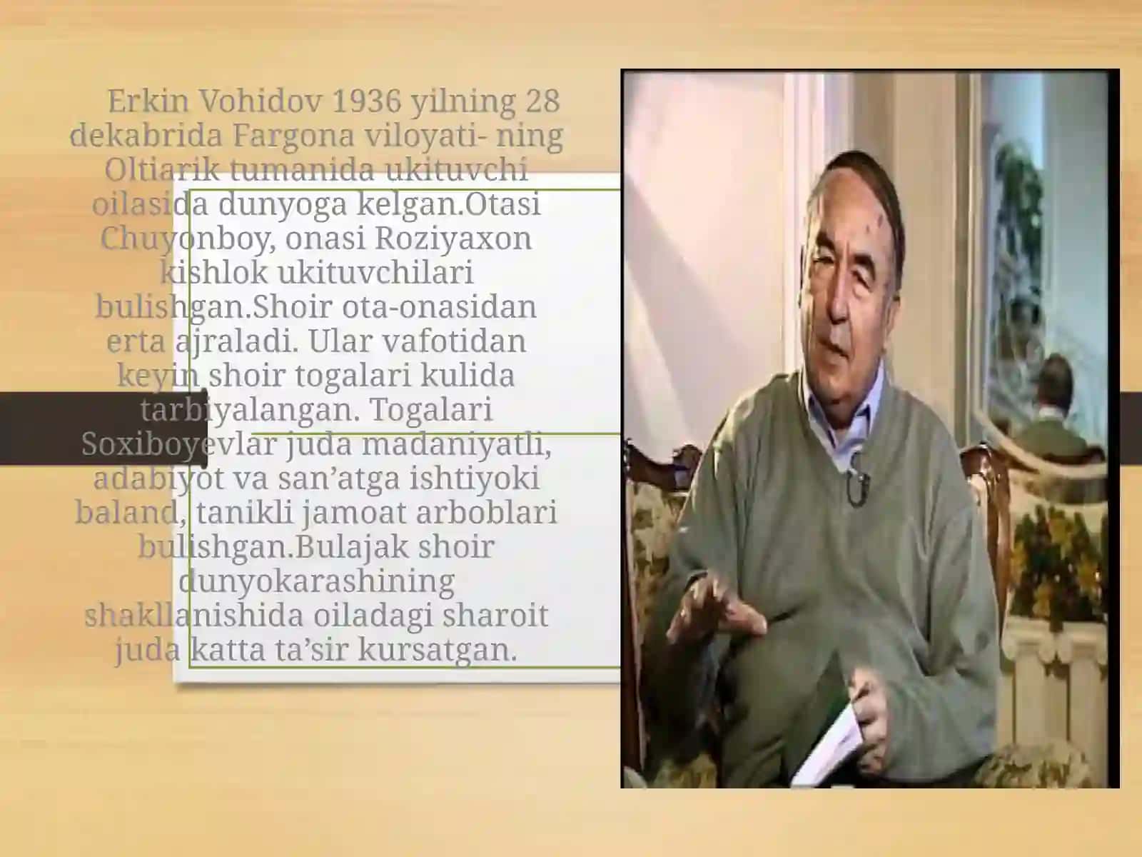 Erkin Vohidov 3
