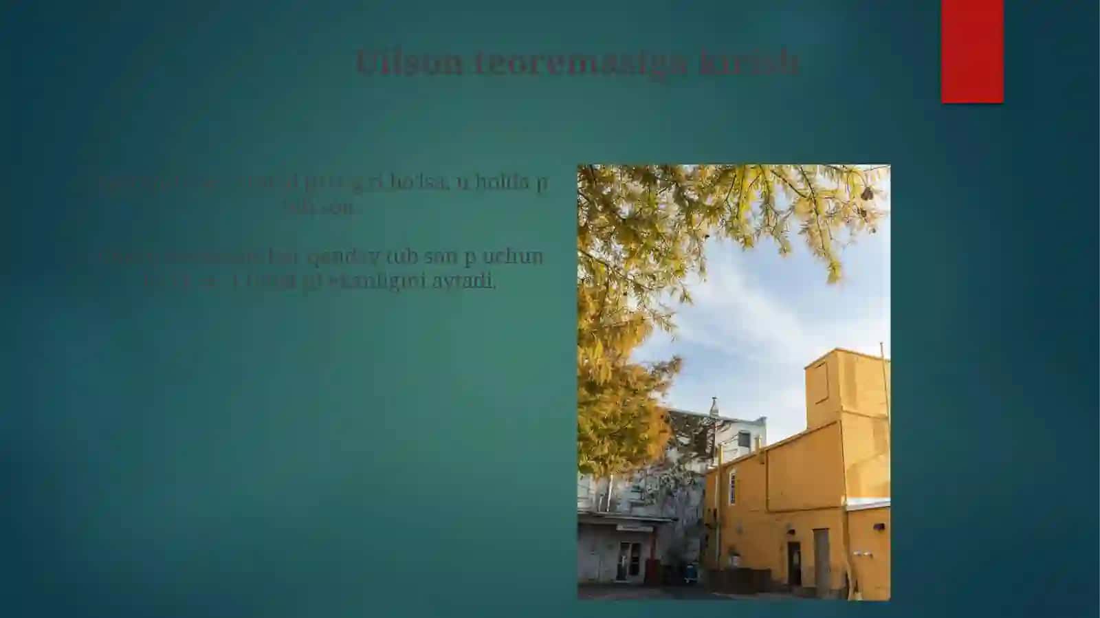 Vilsonteoremasi 3