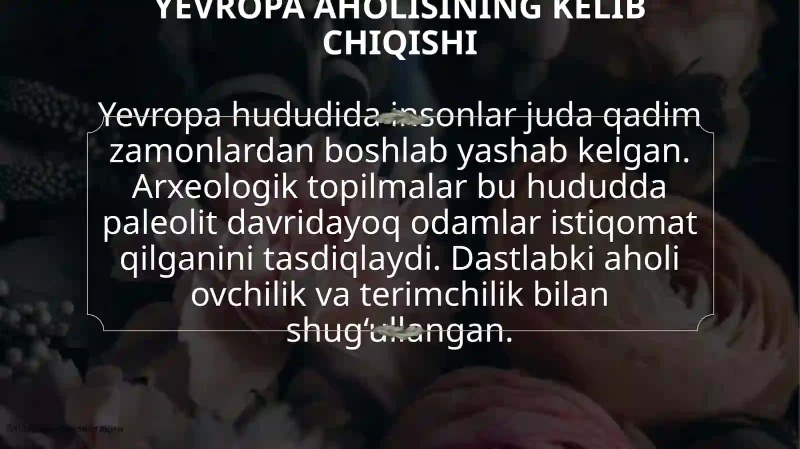 G‘ARBIY, SHIMOLIY, MARKAZIY VA JANUBIY YEVROPA XALQLARI 3