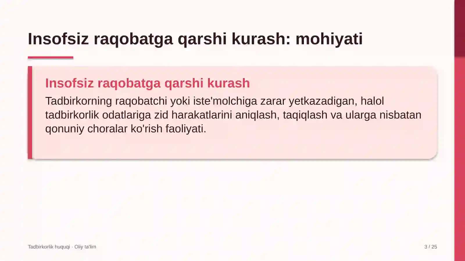 Fintex kompaniyalarida insofsiz raqobatga qarshi kurashish 3