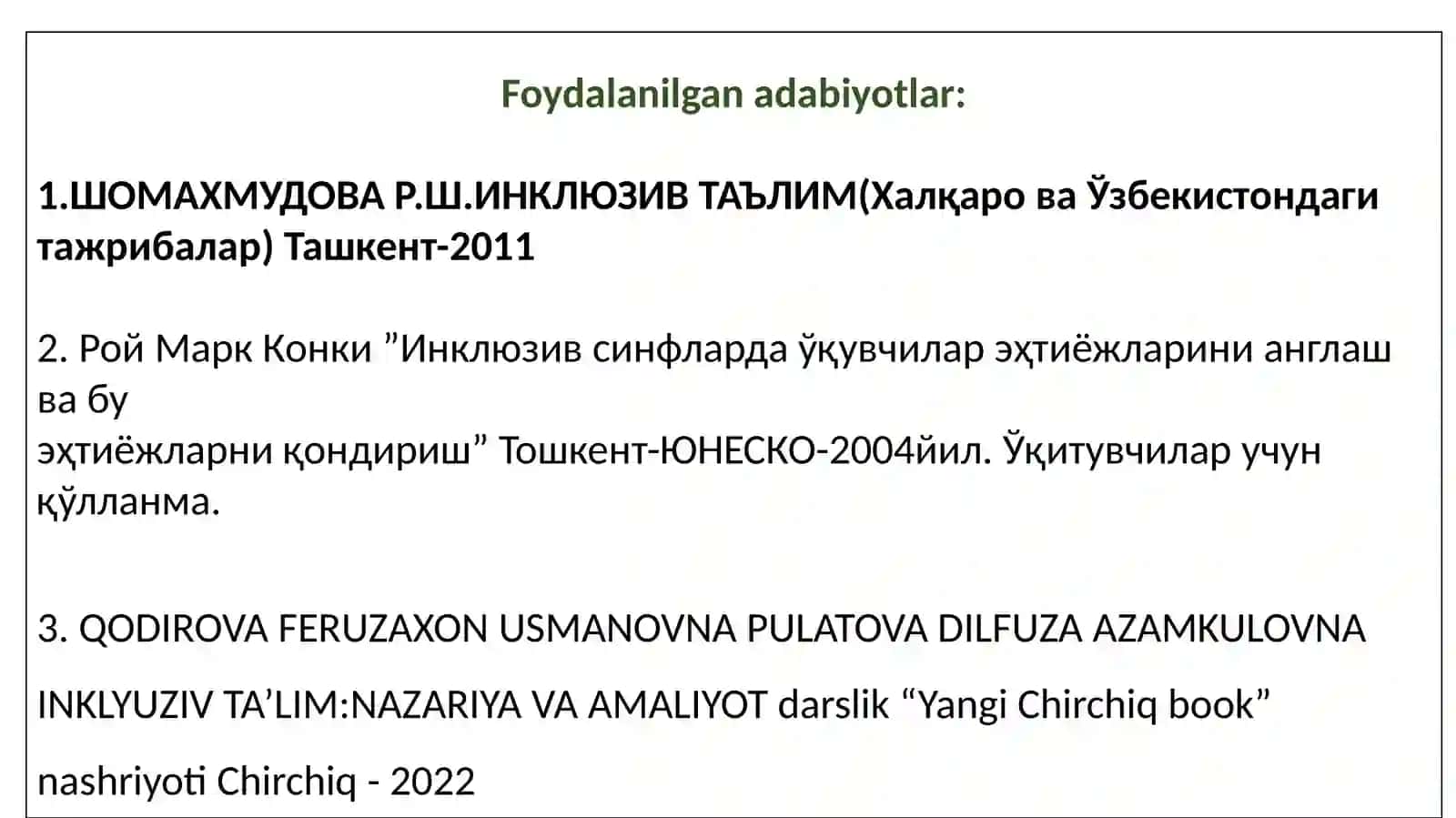 Sensorkamchiliklarga ega bo‘lgan bolalar uchun inklyuziv ta’lim strategiyalari va ularni amalga oshirish shart-sharoitlari 3