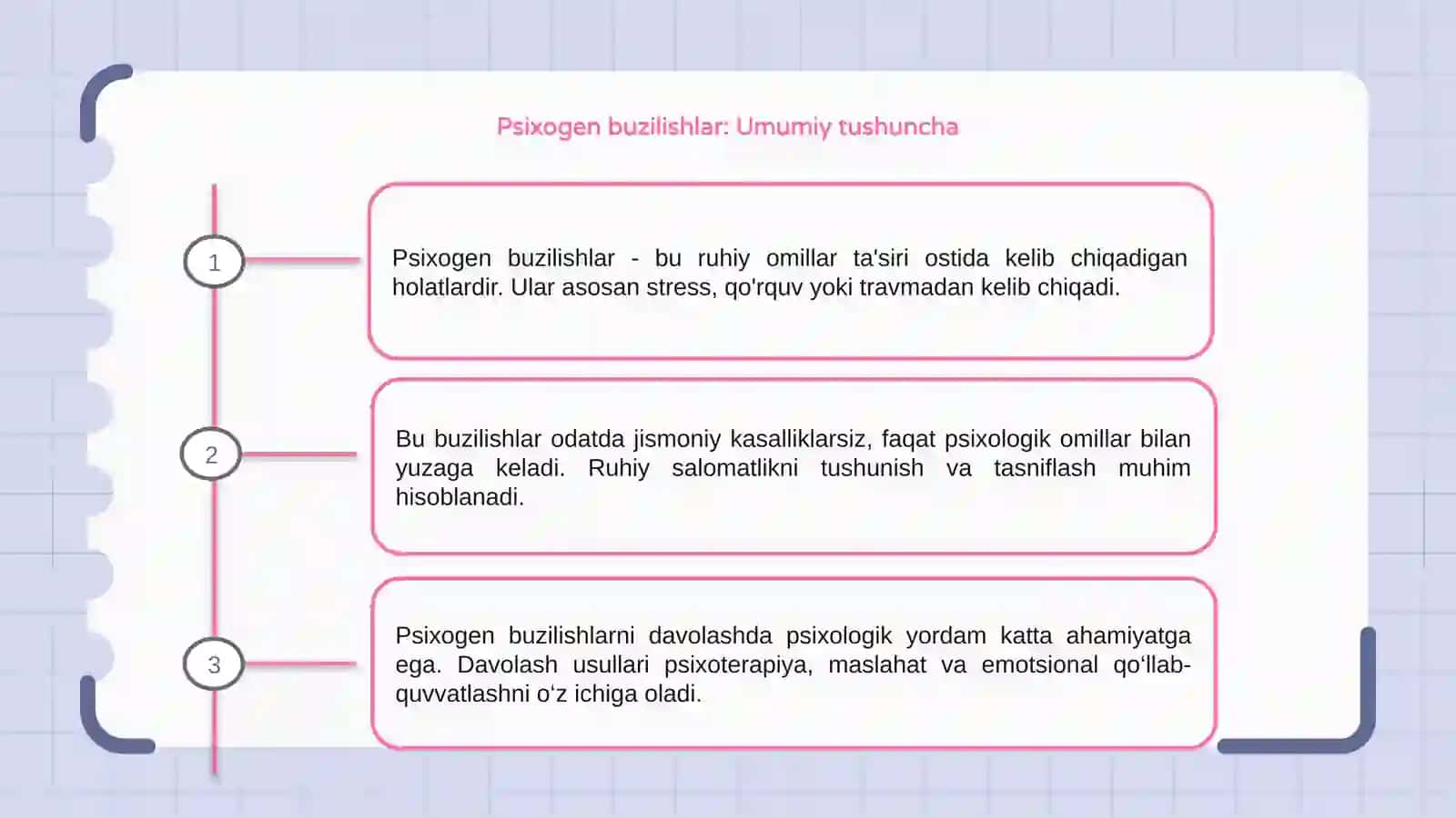 Psixogen buzilishlar va ularni davolashda psixologik yordamning o'rni 3