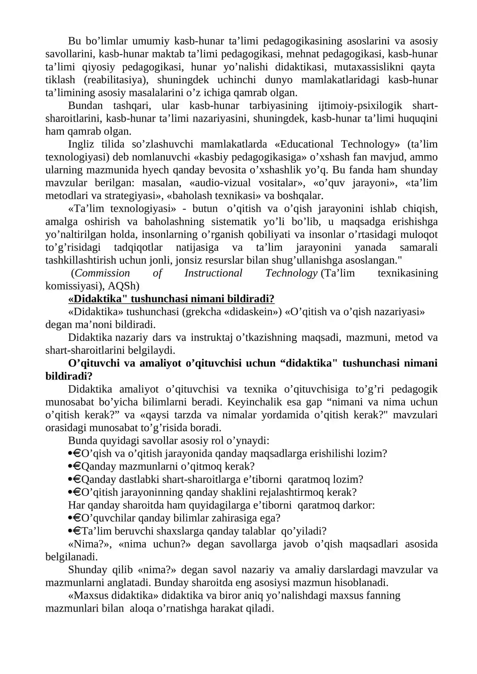 O'quv materiallarini didaktik jihatdan qayta ishlay olishni shakllantirish 3
