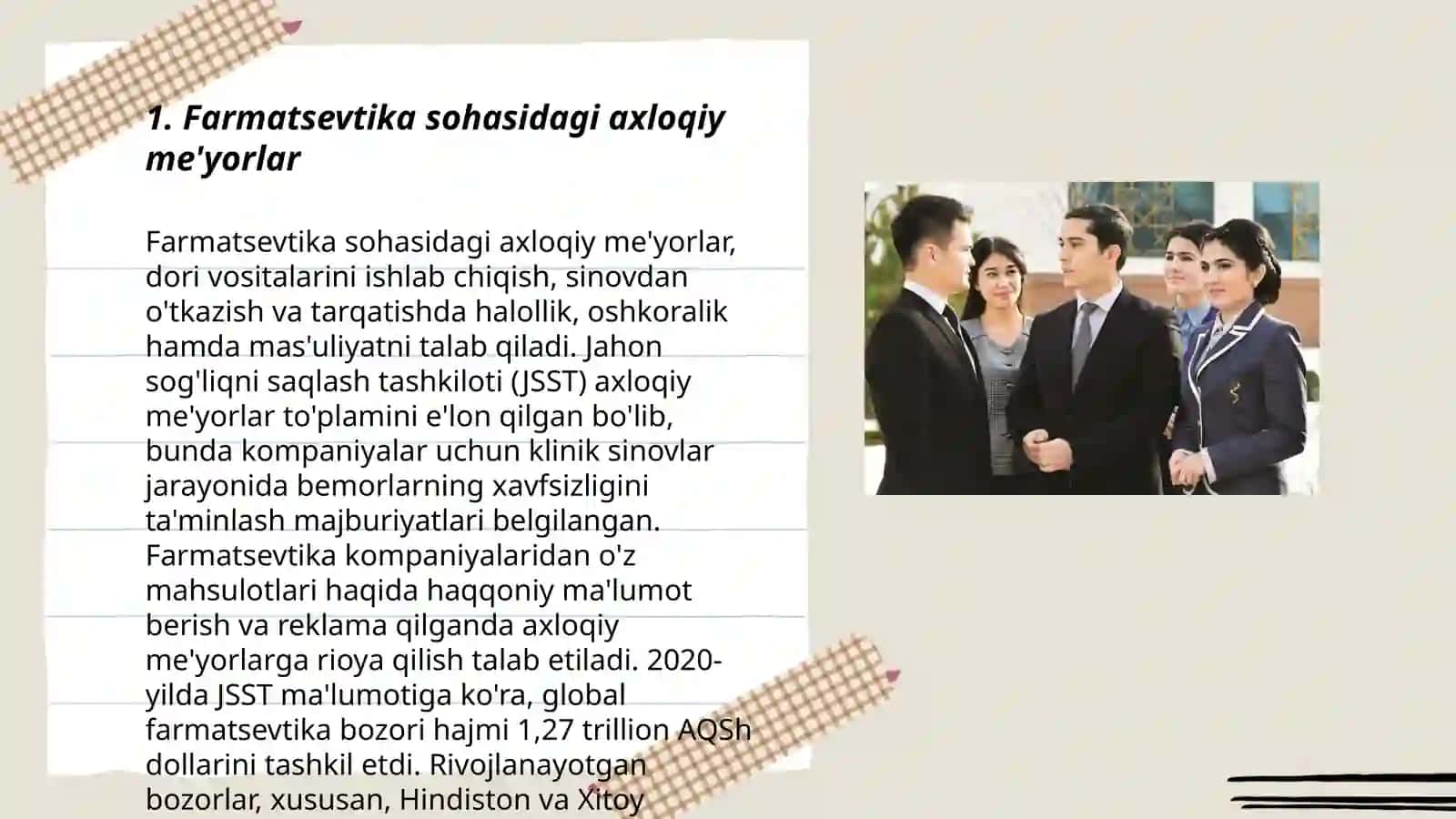 Yangi dori -darmon vositalari, tibbiy texnologiyalarni eksperimental va klinik sinovlarini oʻtkazishning axloqiy -huquqiy jihatlari 3