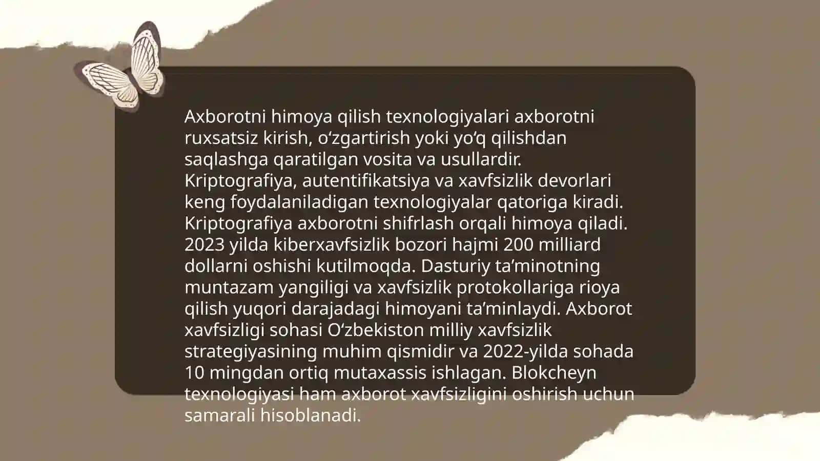 Axborot himoyasi protokoli. Antiviruslar va fayervol 3