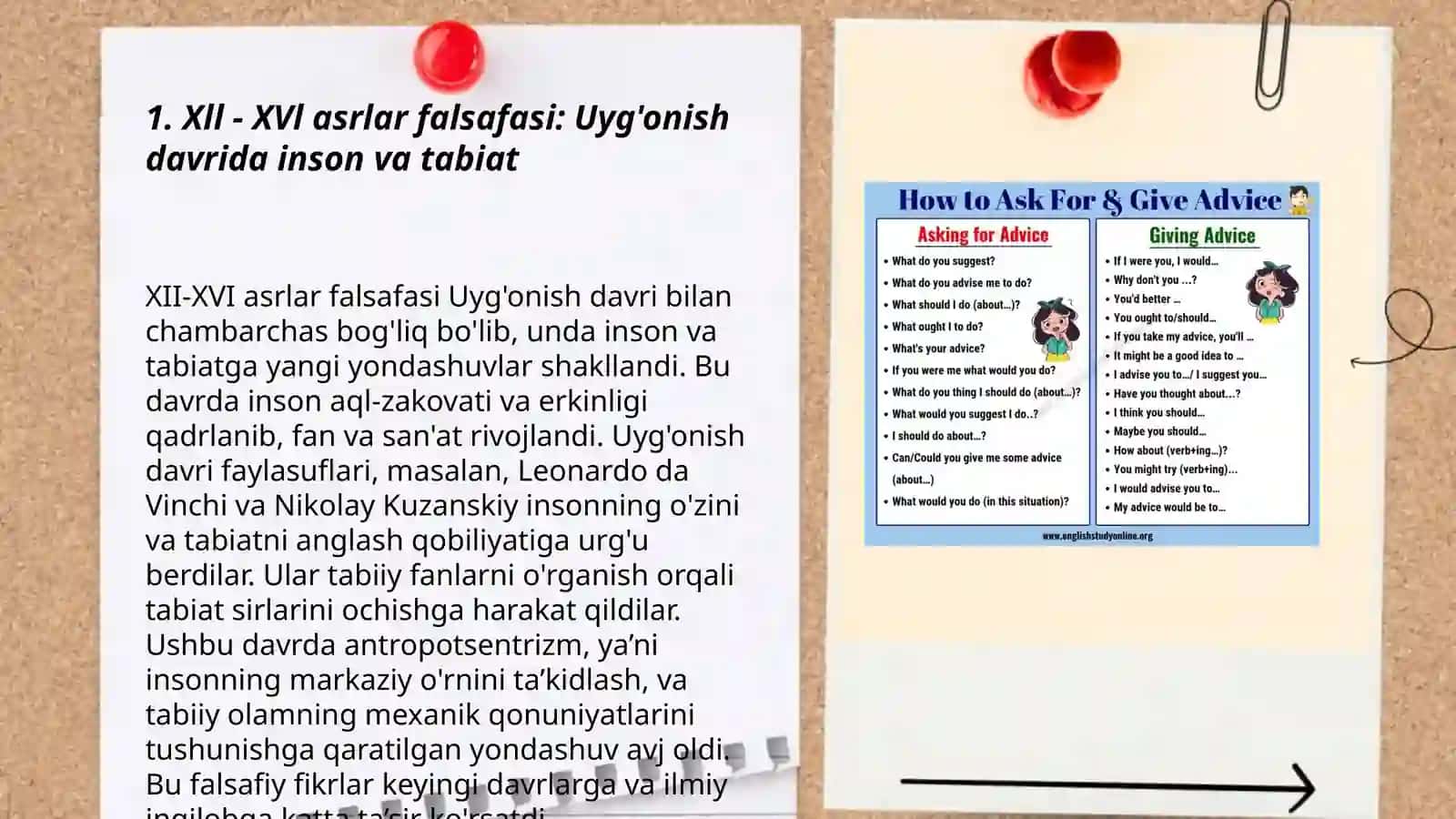 Xll XVl davrlar uygʻonish davri 3
