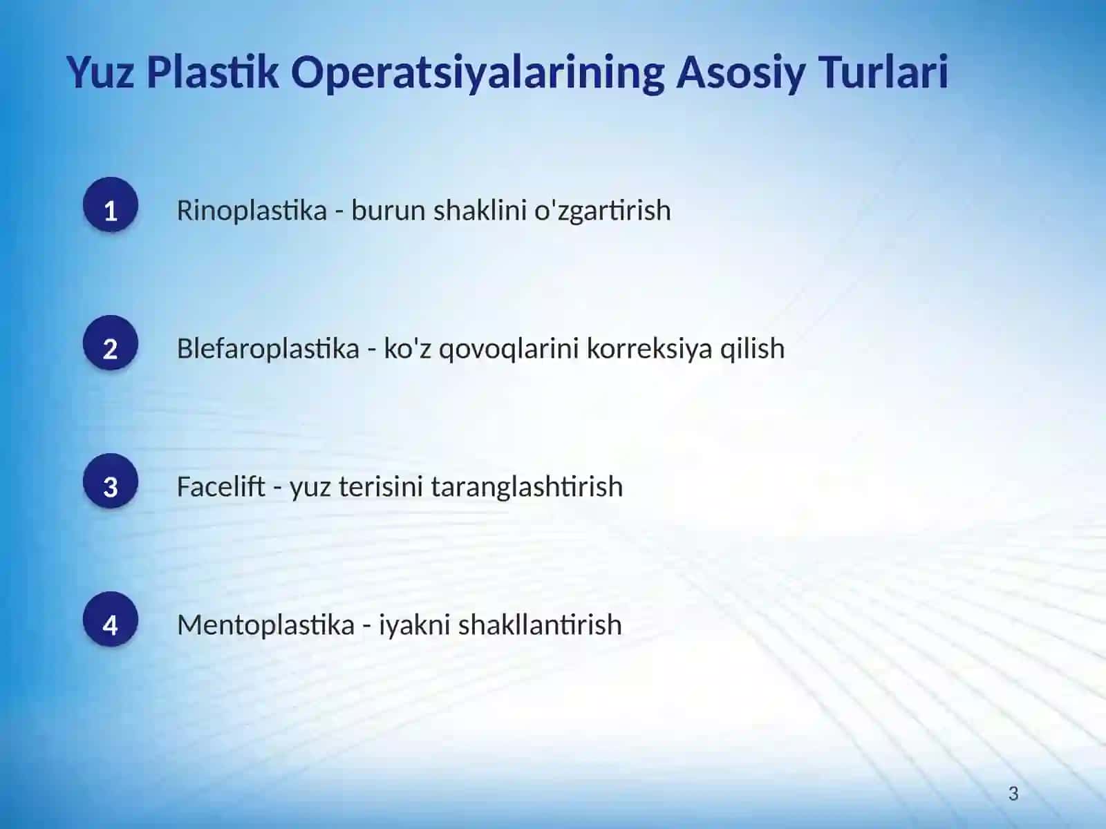 Yuz Plastik Operatsiyalarining Xususiyatlari va Muhim Jihatlari 3