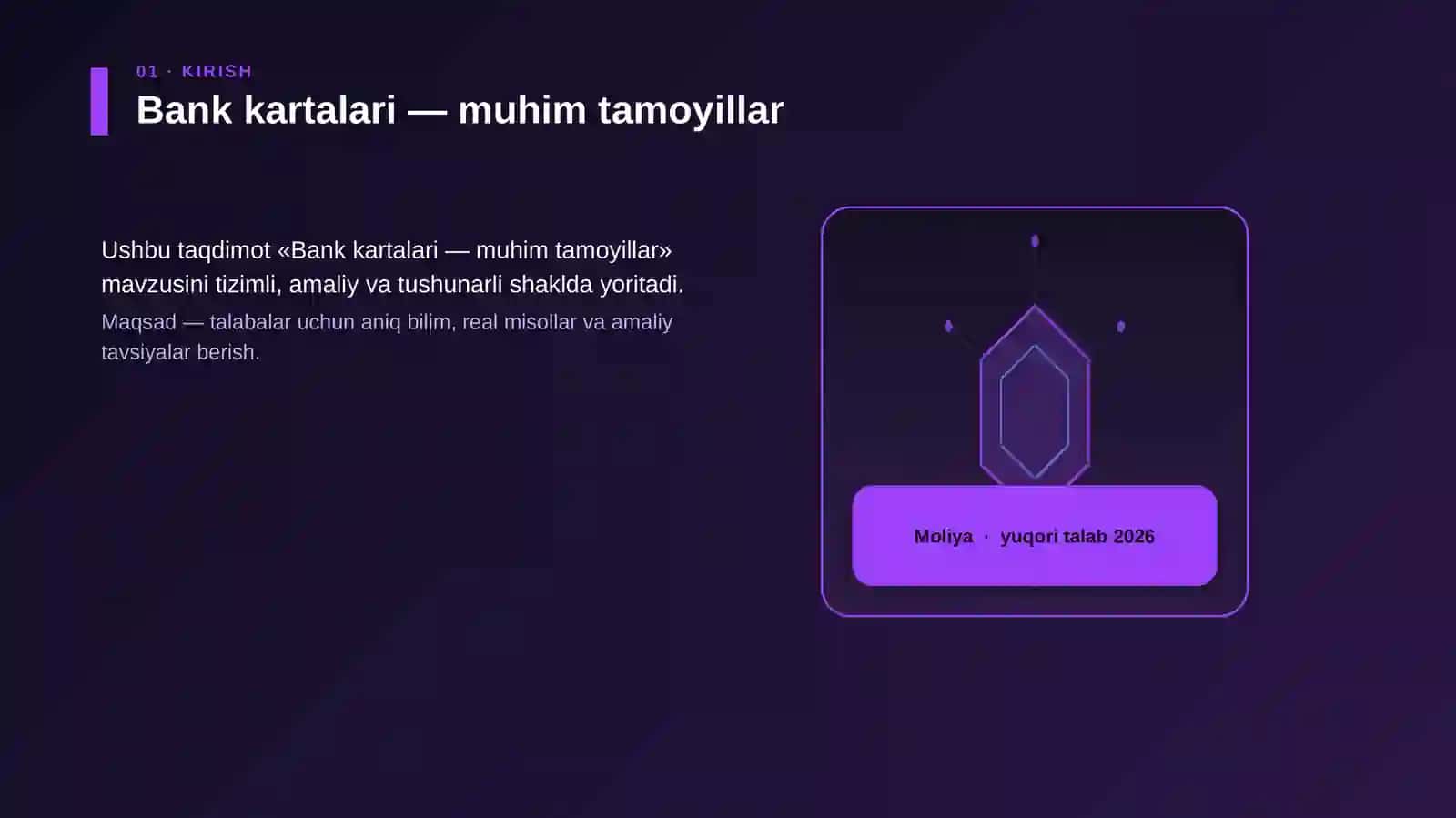 Bank kartalari — muhim tamoyillar 3
