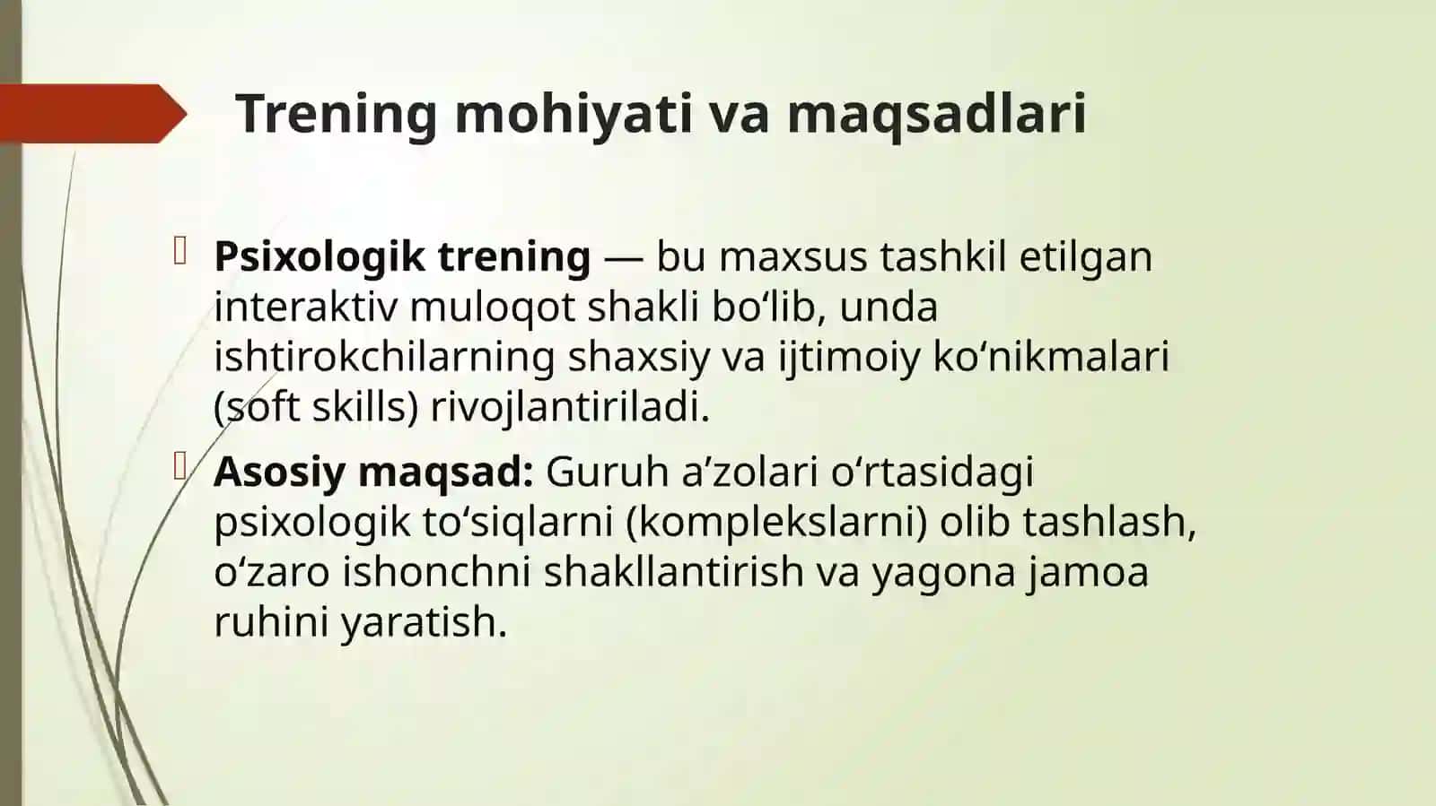 PSIXOLOGIK TRENING ASOSLARI VA GURUHNI SHAKLLANTIRISH 3