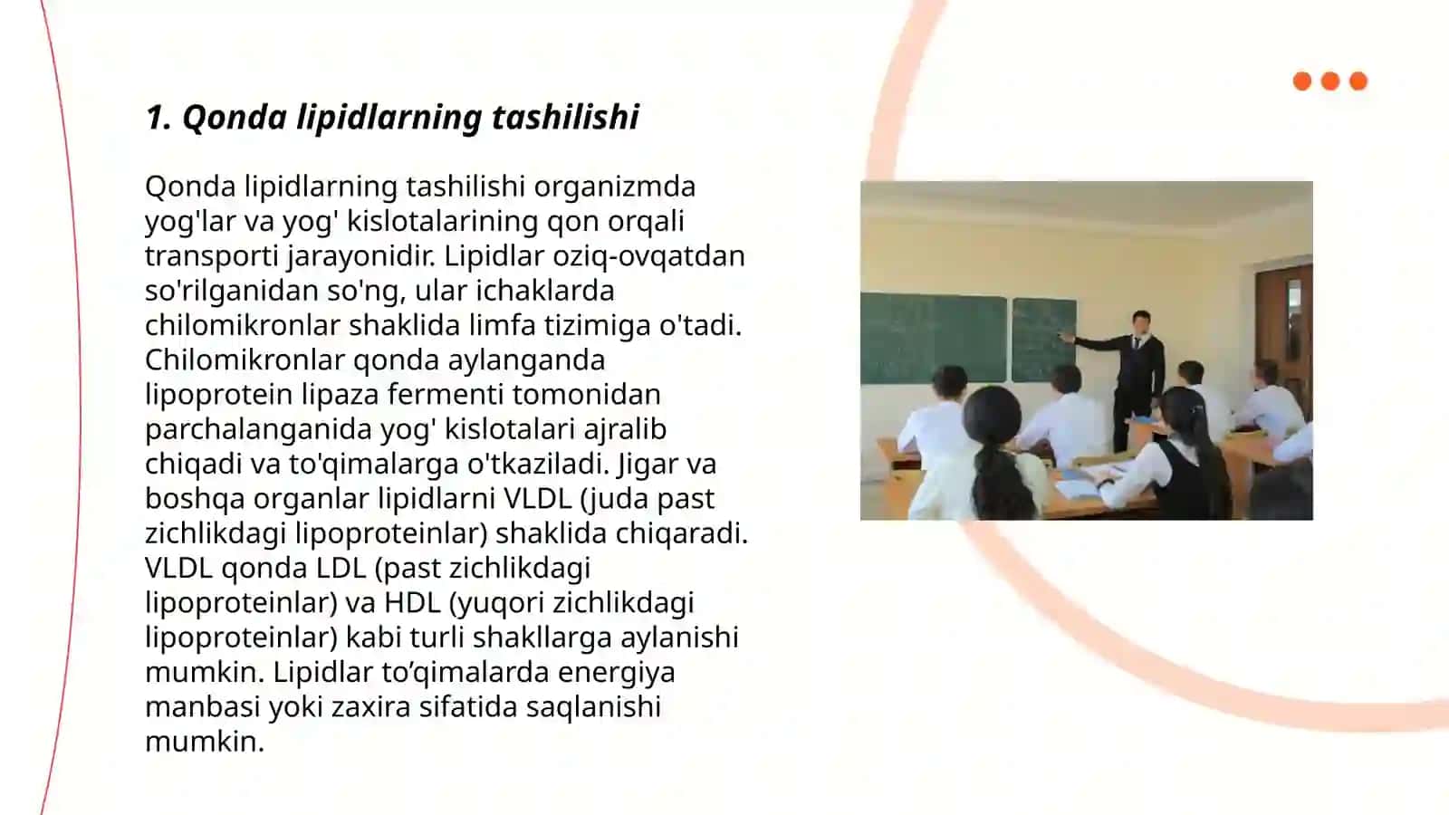 Qonda lipidlarni tashilish shakllari 3