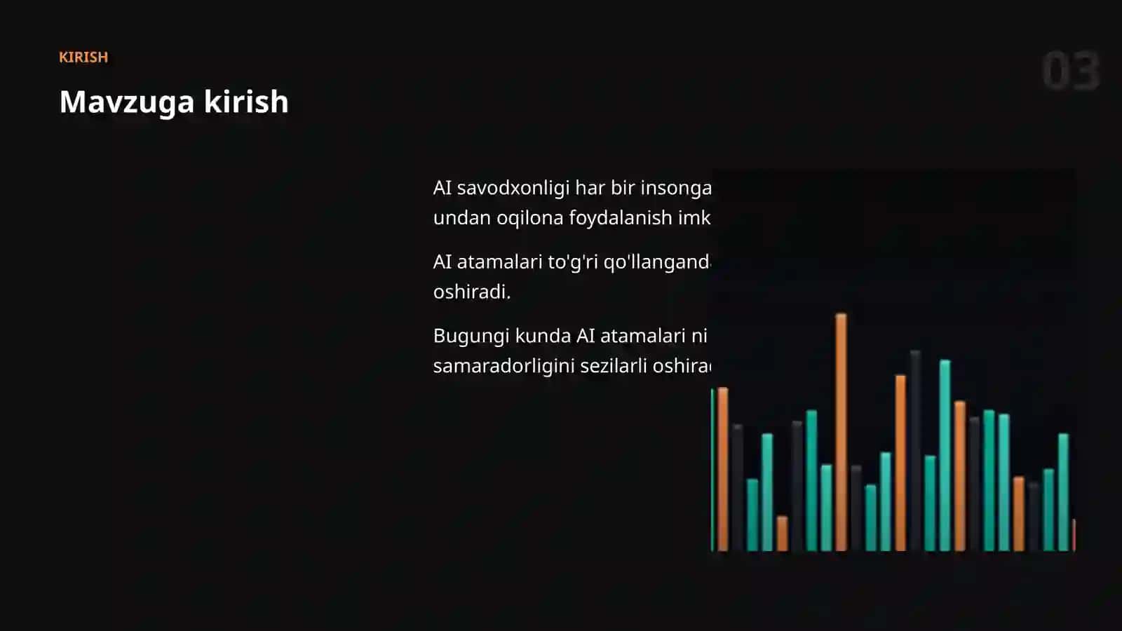 AI SAVODXONLIGI 3