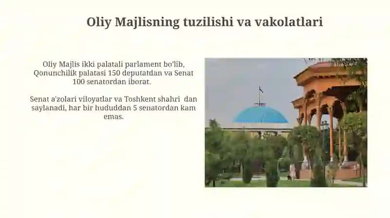 Oliy Majlisning Tuzulimi 3