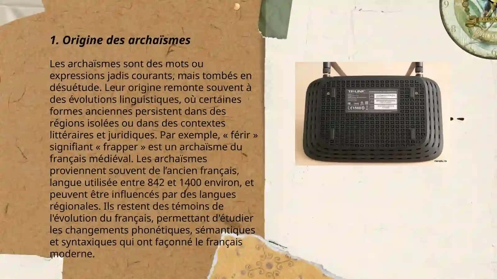 Les archaïsmes 3