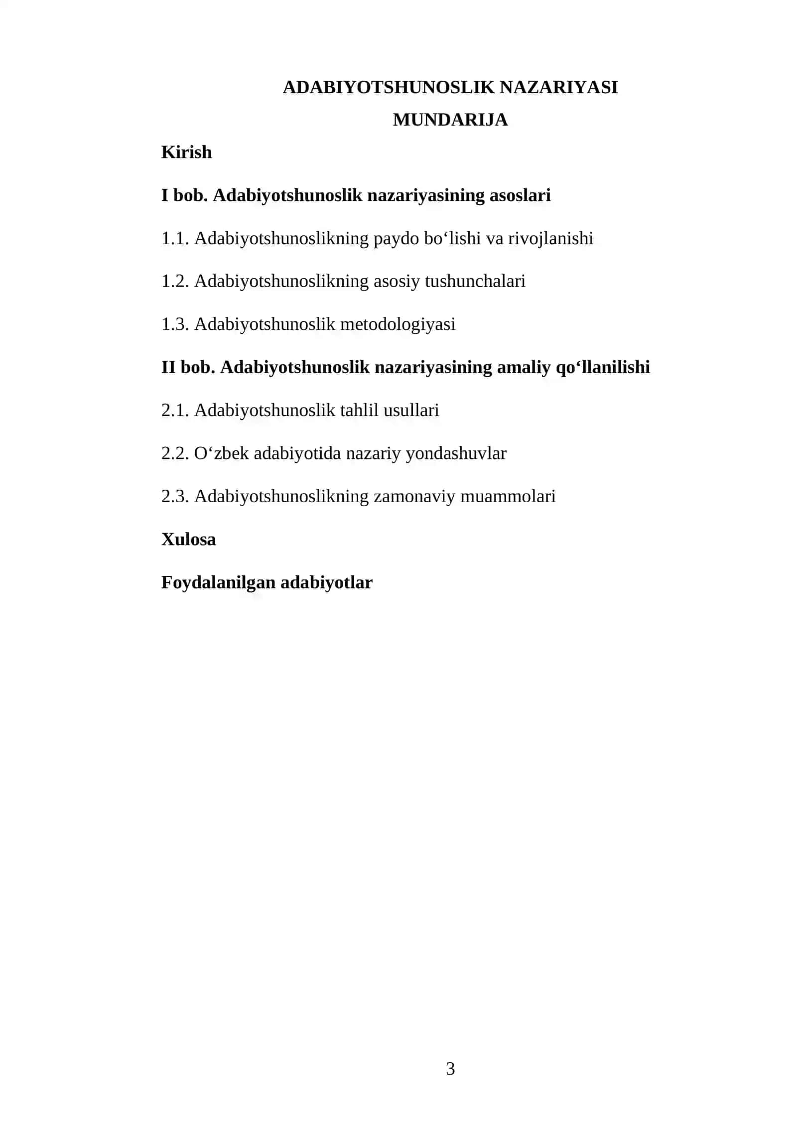 ADABIYOTSHUNOSLIK NAZARIYASI 3