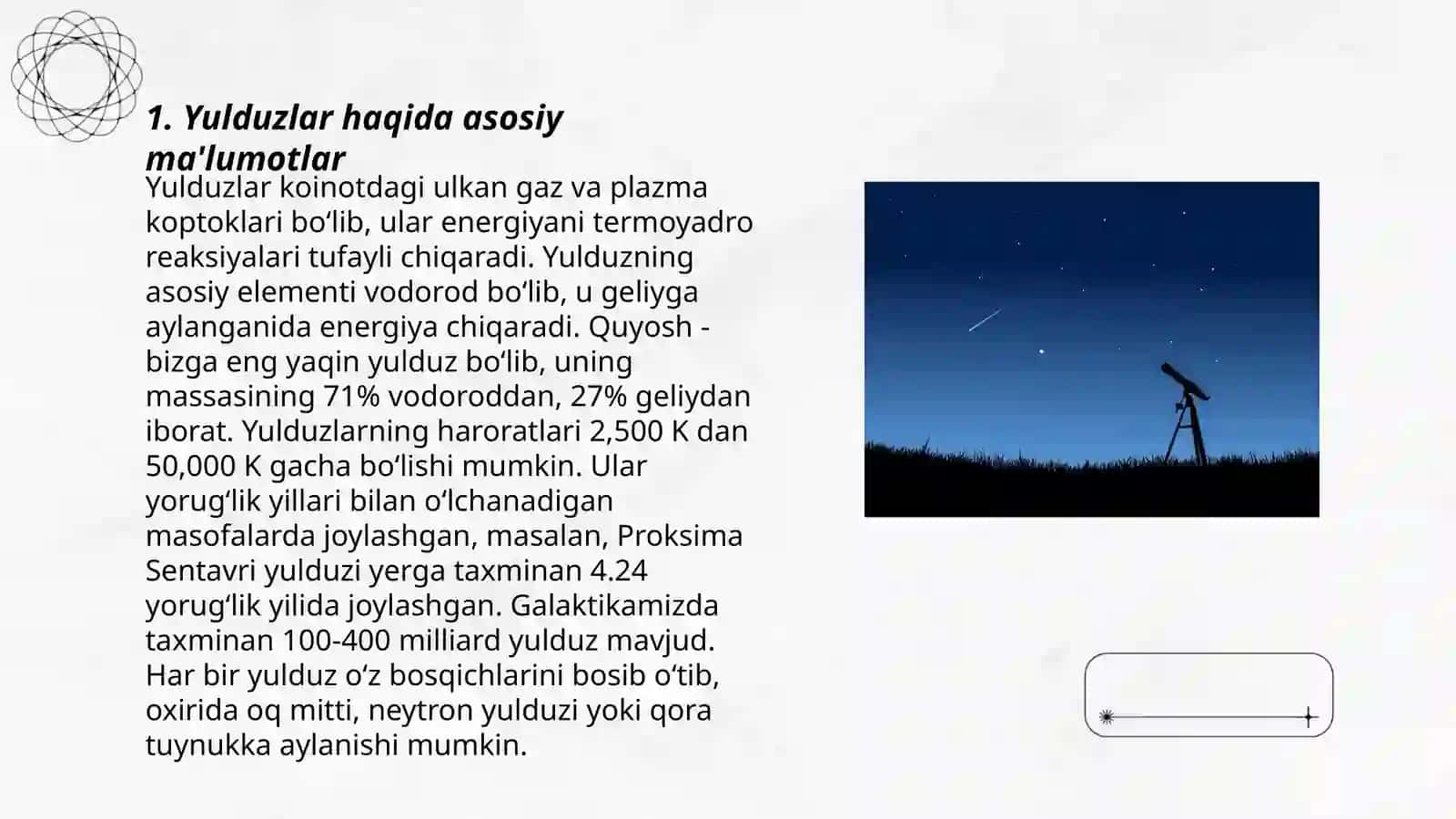 Yulduzlar va yulduz turkumlari 3