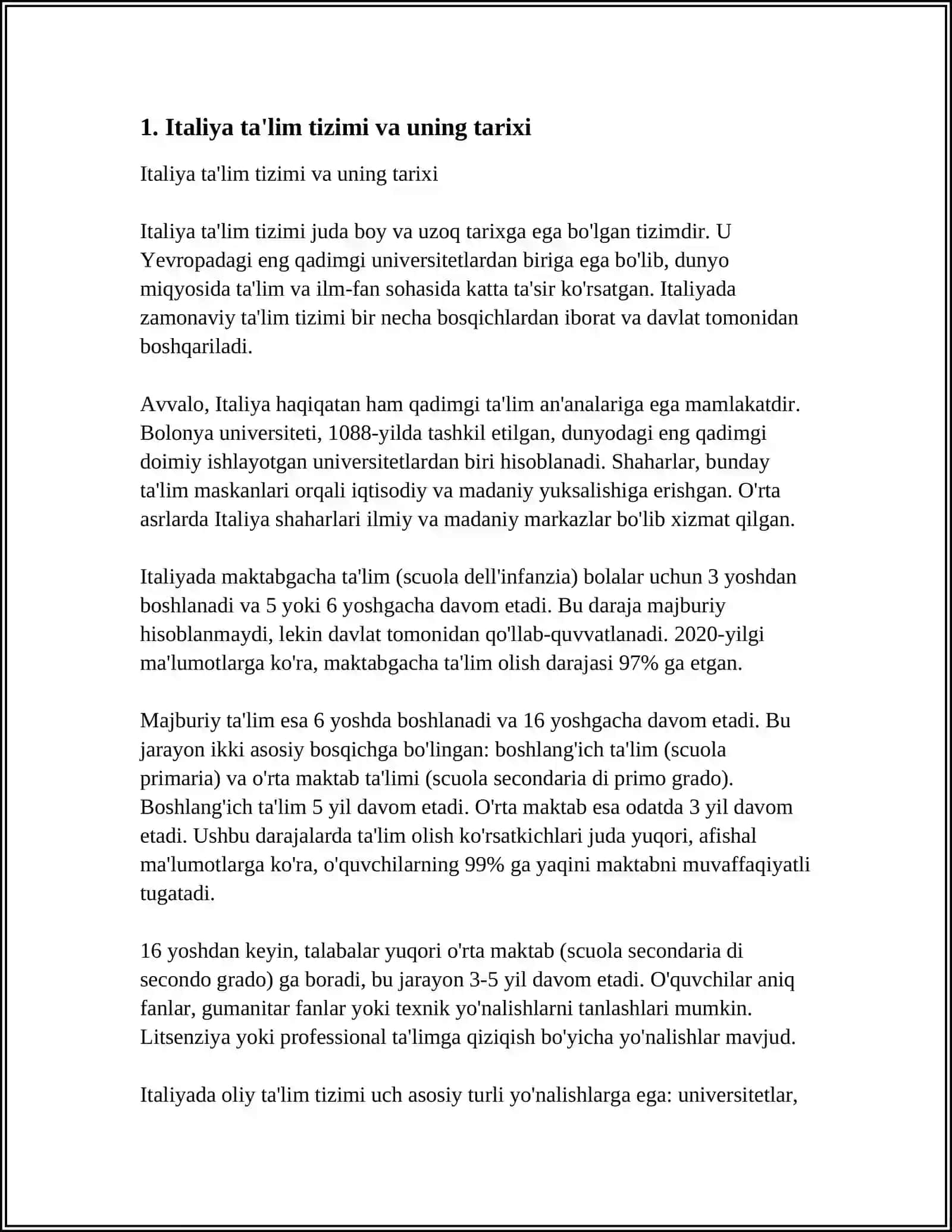 İTALIYA,ISPANIYA,AQSH HAMDA FINLANDIYA TA'LIM TIZIMI 3