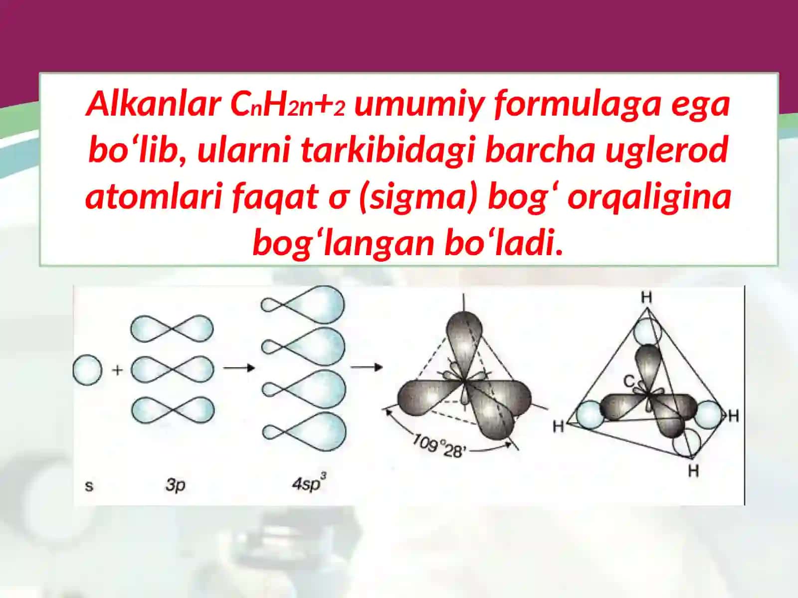 Alkanlarning umumiy formulasi va gomologik qatori. Ratsional nomenklatura 3