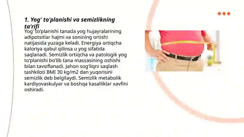 Yog'bosish, semizlik 3