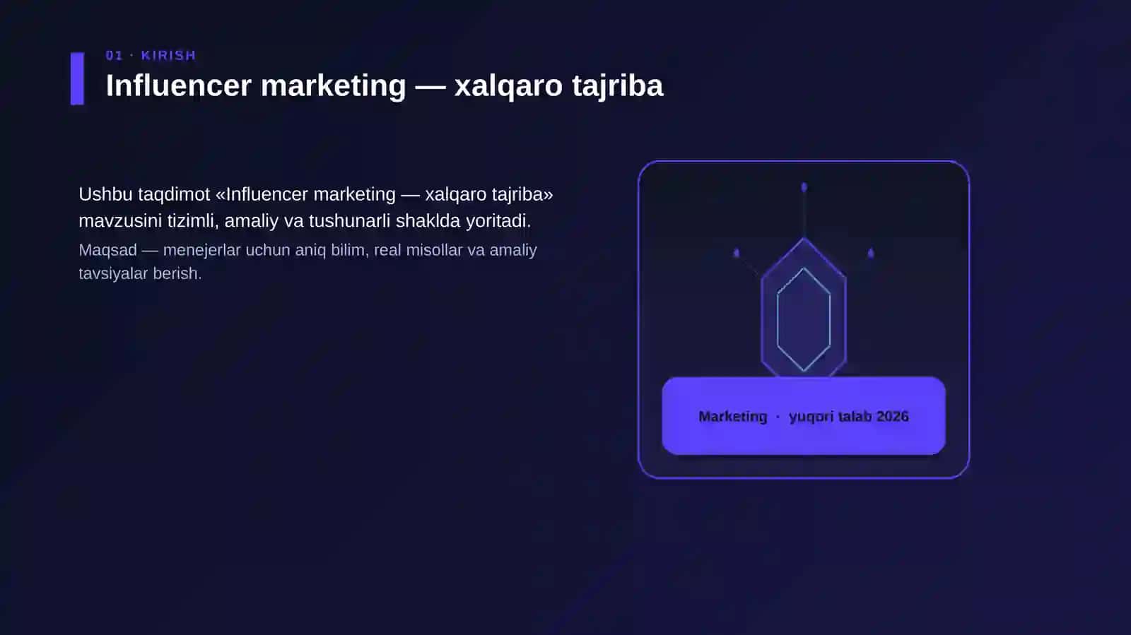 Influencer marketing — xalqaro tajriba 3