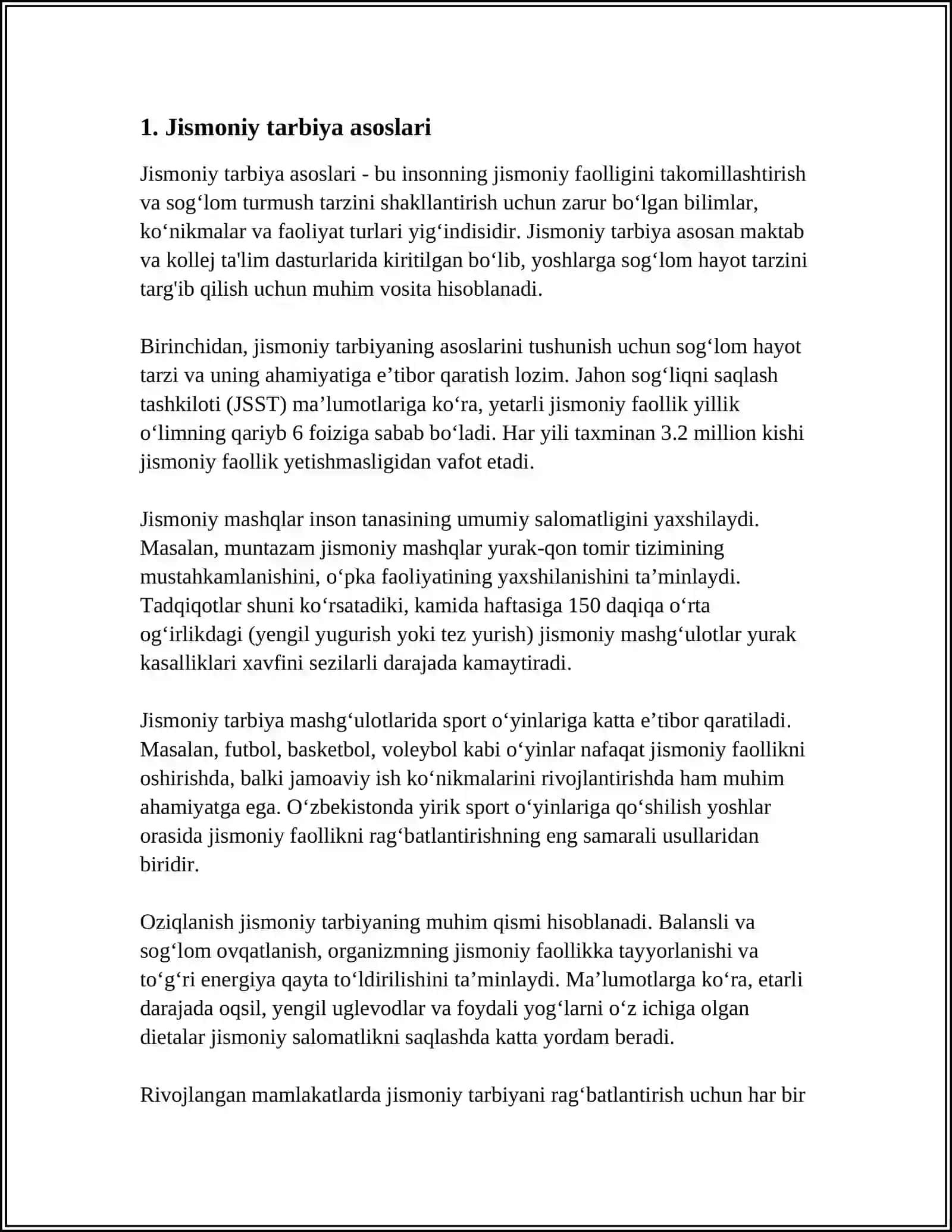 UMUMRIVOJLANTIRIVCHI VA MAXSUS RIVOJLANTIRUVCHI MASHQLARNI BAJARISHNI ÖRGATISH 3