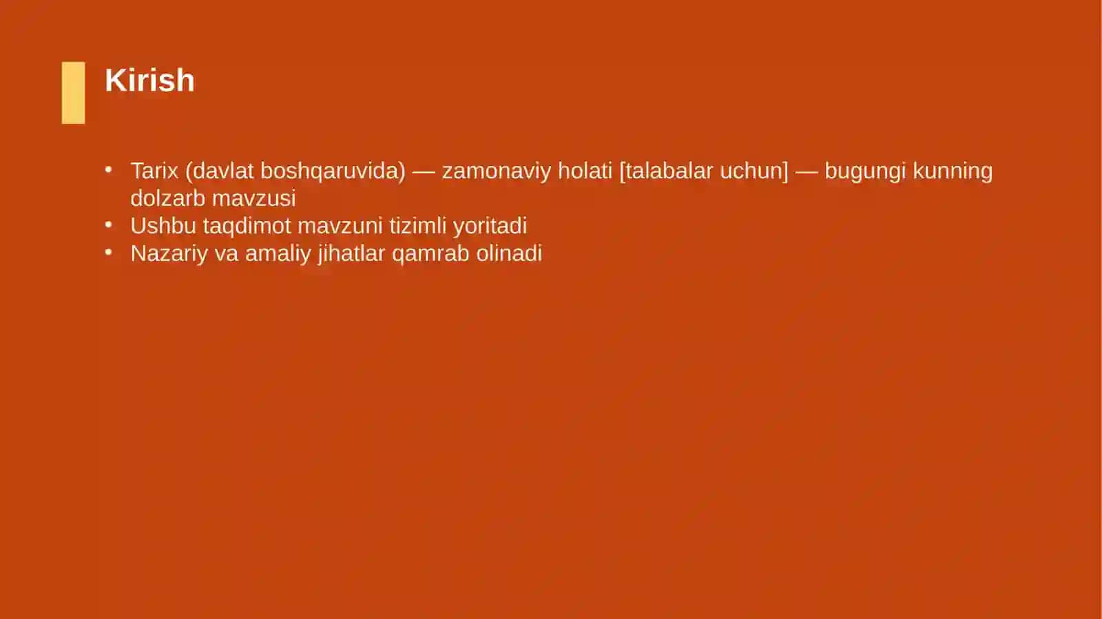 Tarix (davlat boshqaruvida) — zamonaviy holati [talabalar uchun] 3