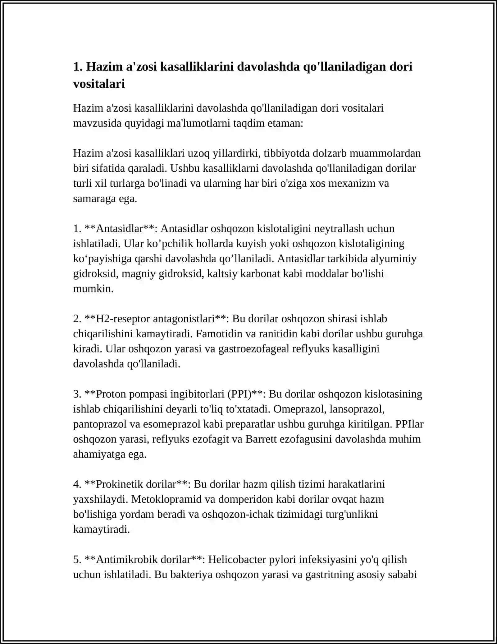 HAZIM A'ZOLARIDA ISHLATILADIGAN DORI VOSITALARI 3