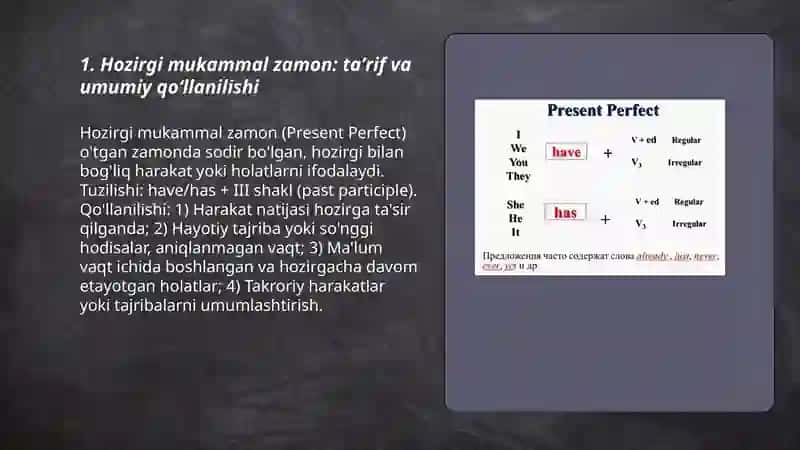 Present Perfect 3