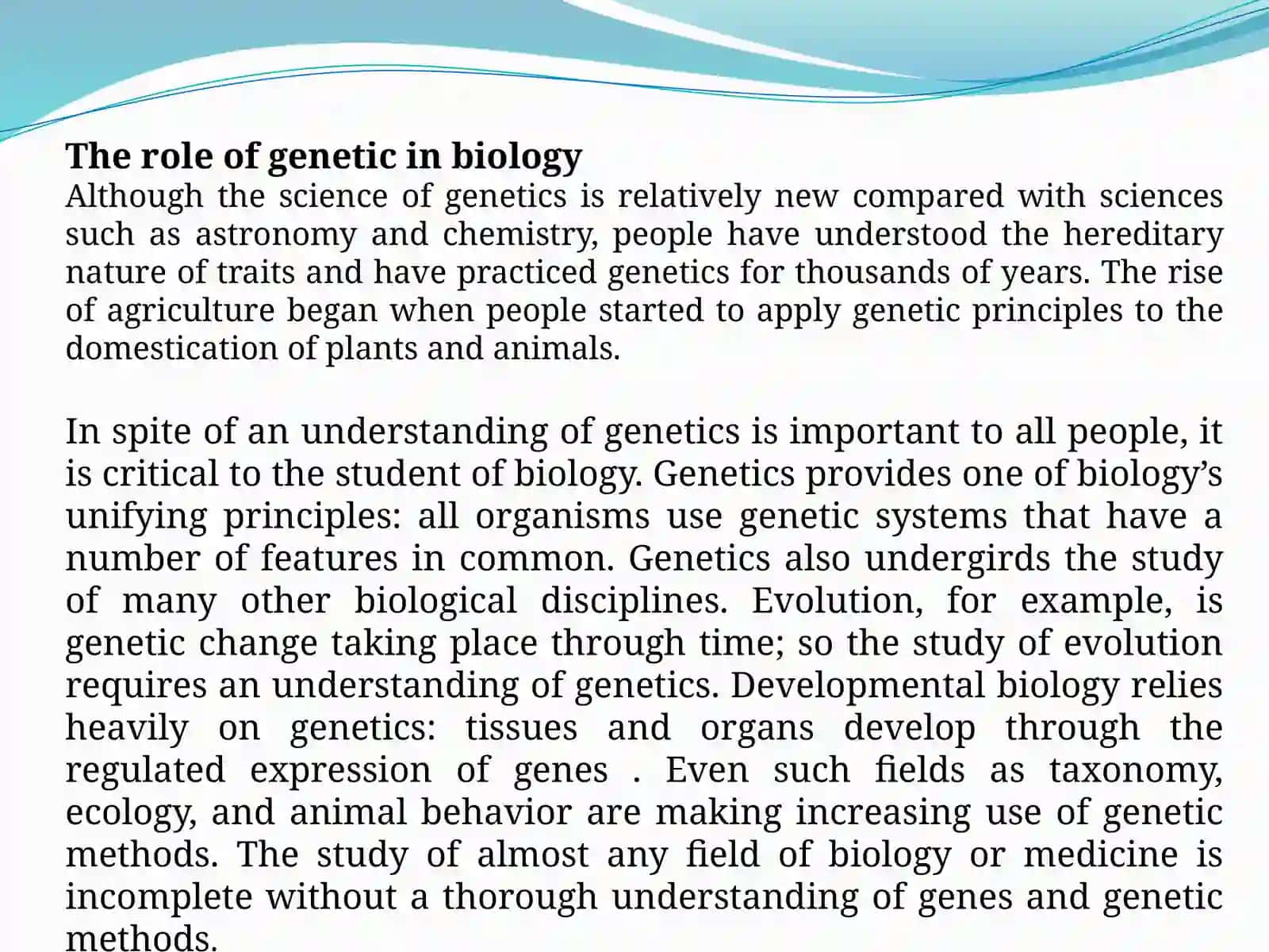 genetic course lecture 3