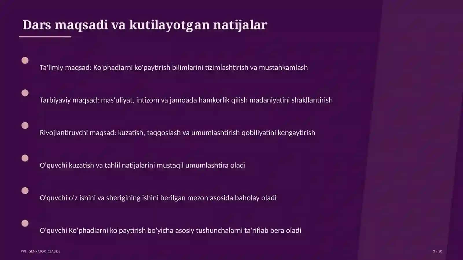 Ko'phadlarni ko'paytirish (7-sinf) 3