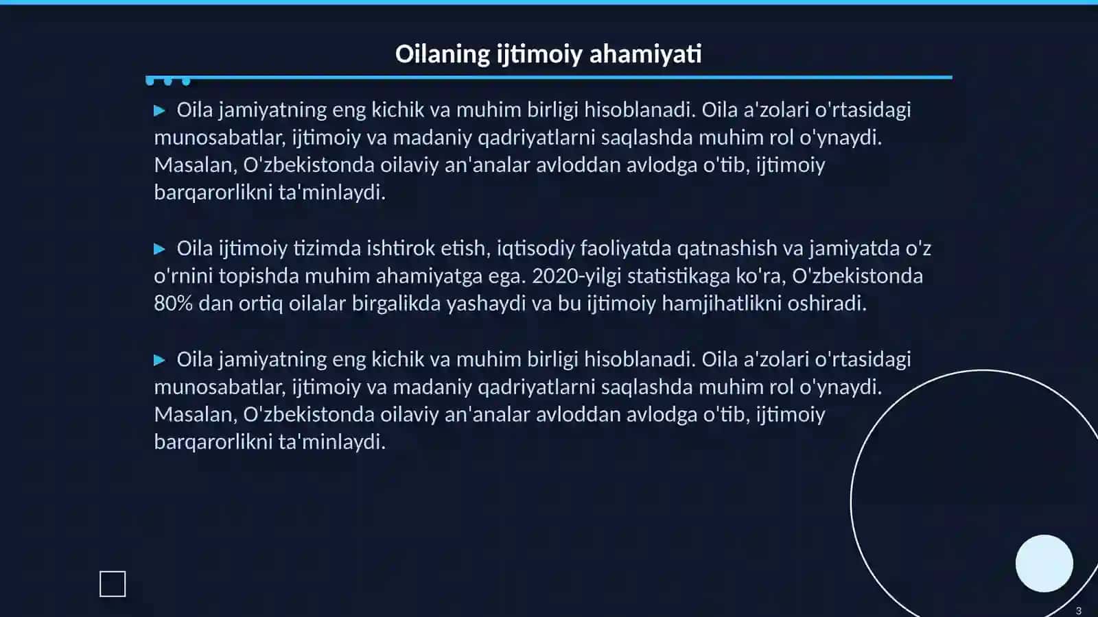 Mening oilam mening tayanchim 3
