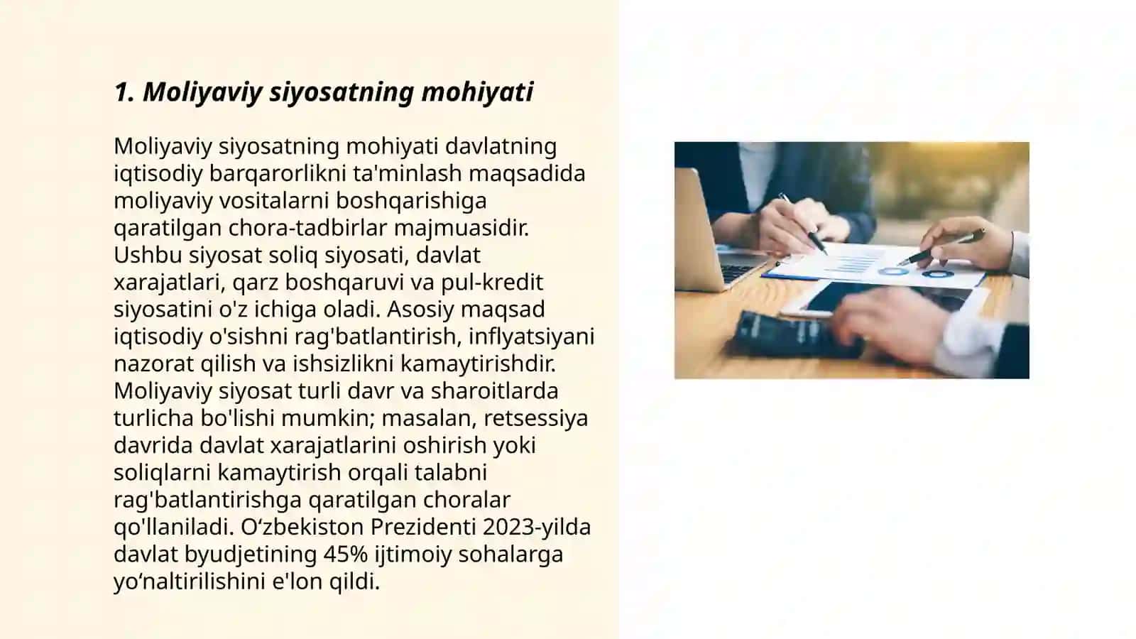 Moliyaviy siyosatning mohiyati 3