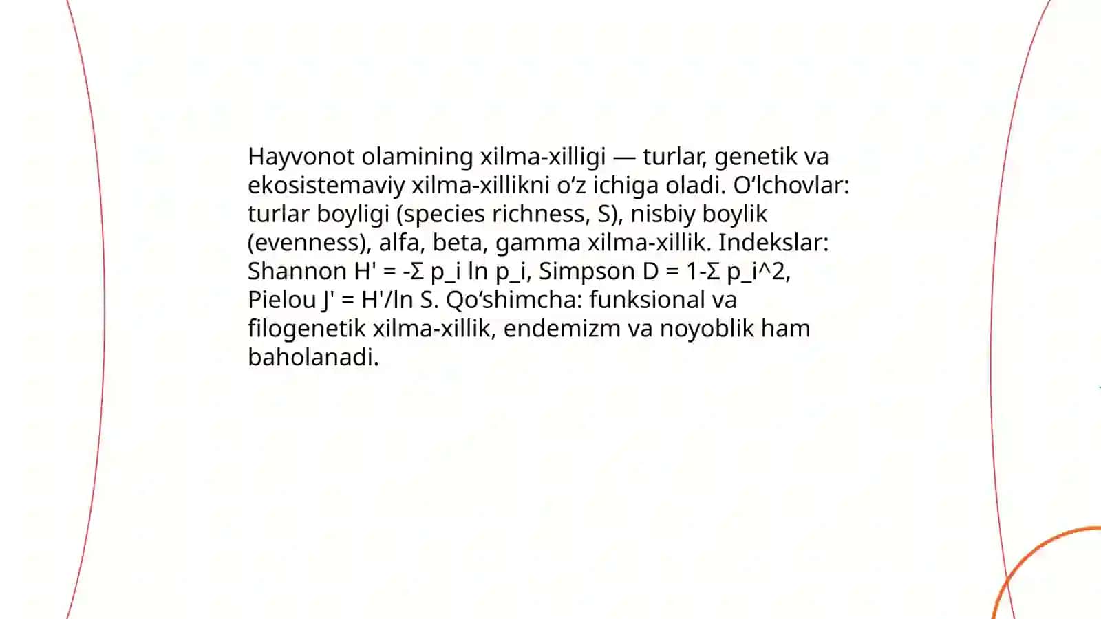 Hayvonot olamining xilma-xilligi va ularning tabiatda tutgan oʻrni 3