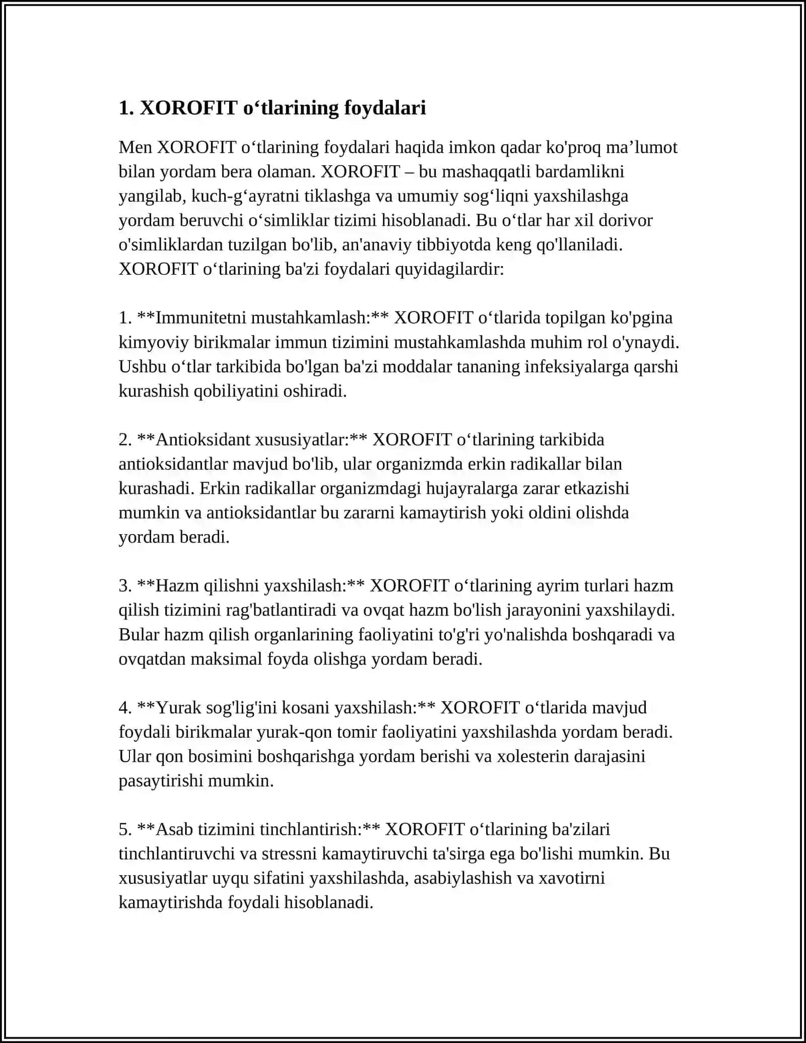 XOROFIT SUV ÓTLARI 3