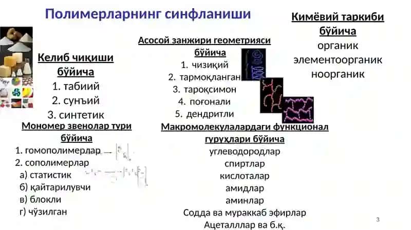 Полимерларнинг уст молекуляр тузилши 3