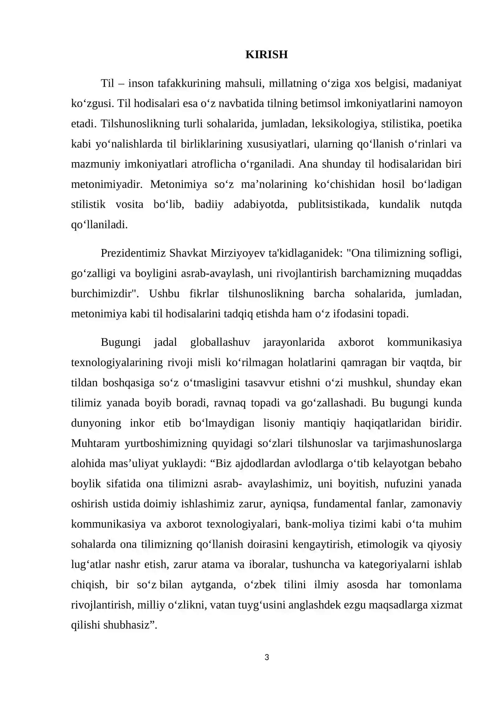 O’ZBEK TILSHUNOSLIGIDA METONIMIYA HODISASIGA ILMIY MUNOSABAT 3