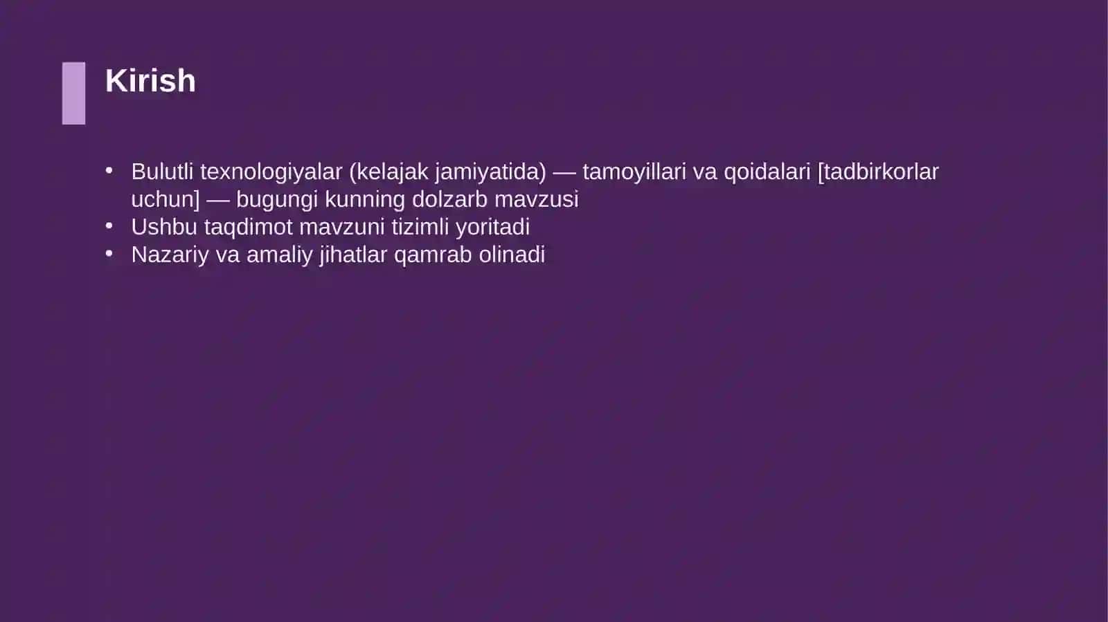 Bulutli texnologiyalar (kelajak jamiyatida) — tamoyillari va qoidalari [tadbirkorlar uchun] 3