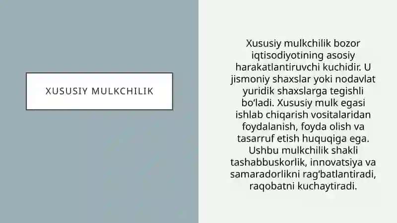 Bozor iqtisodiyoti 3