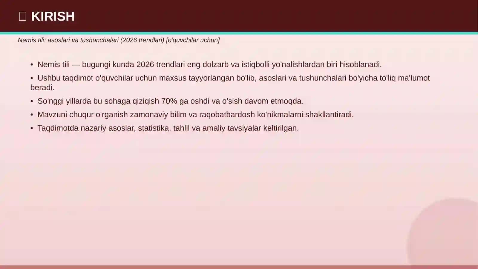 Nemis tili: asoslari va tushunchalari (2026 trendlari) [o'quvchilar uchun] 3