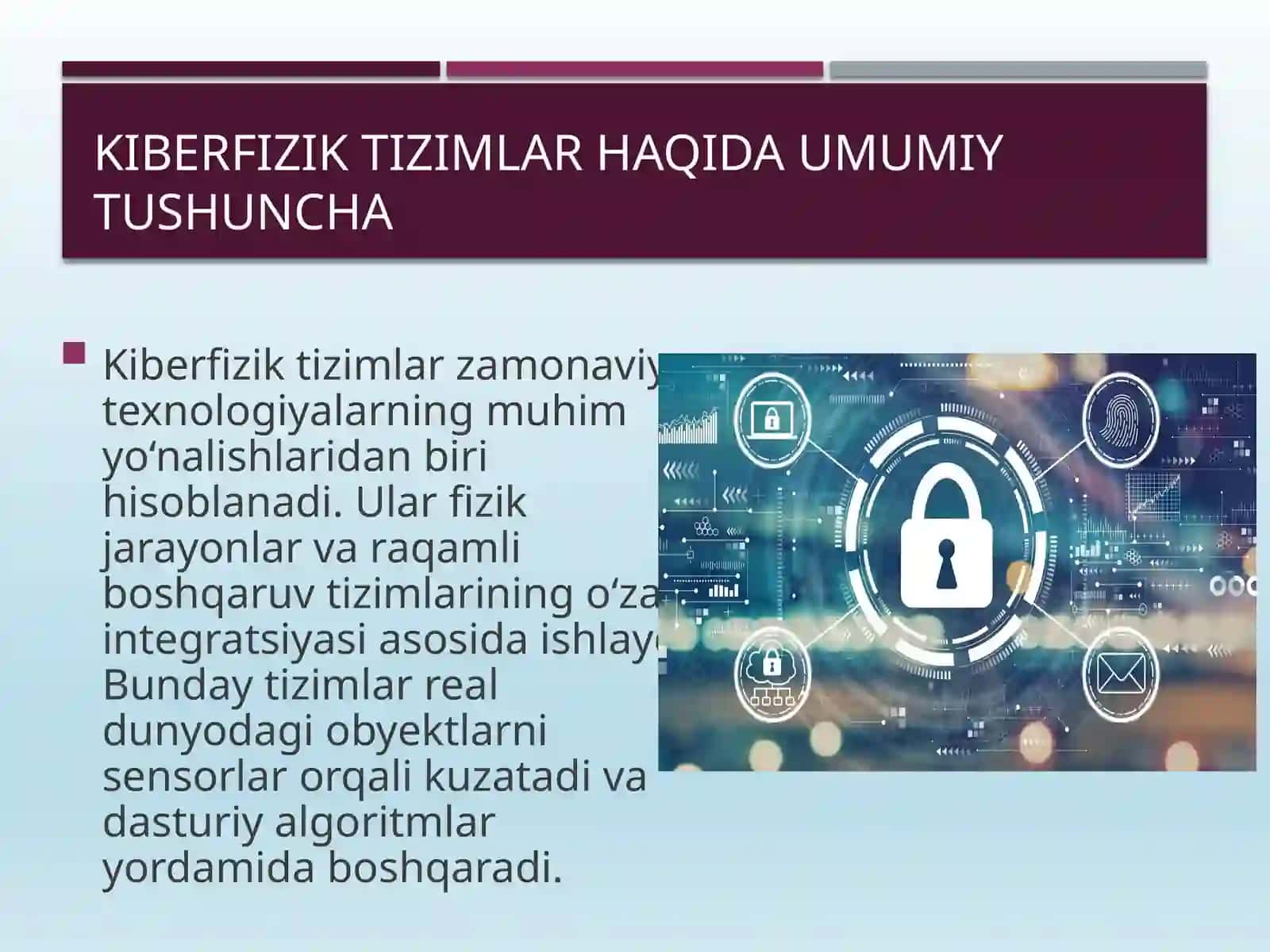 KIBERFIZIK TIZIMLAR 3