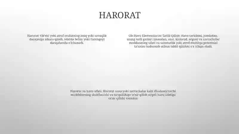 Ob-Havo Elementlarini Tahlil Qilish 3