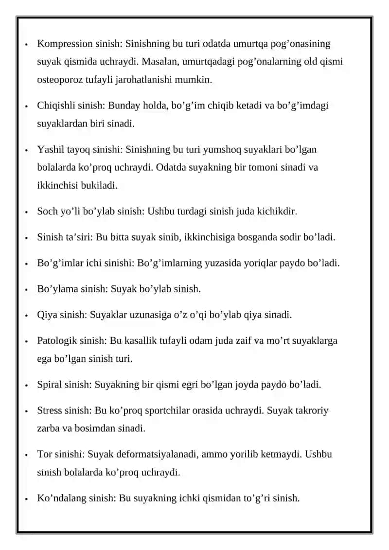 Suyak sinishi 3