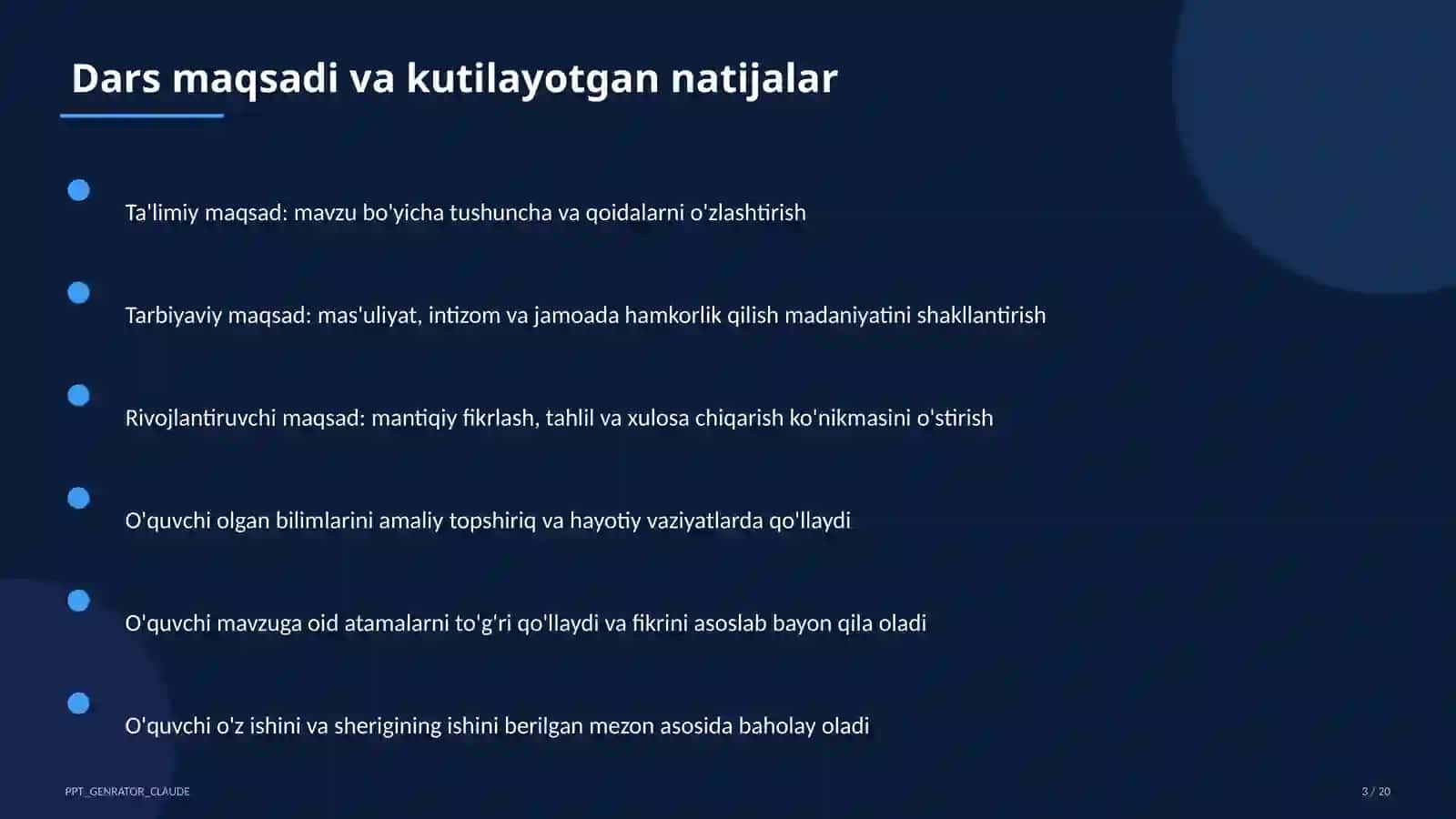Geometriya (7–11) — takrorlash darsi uchun 3