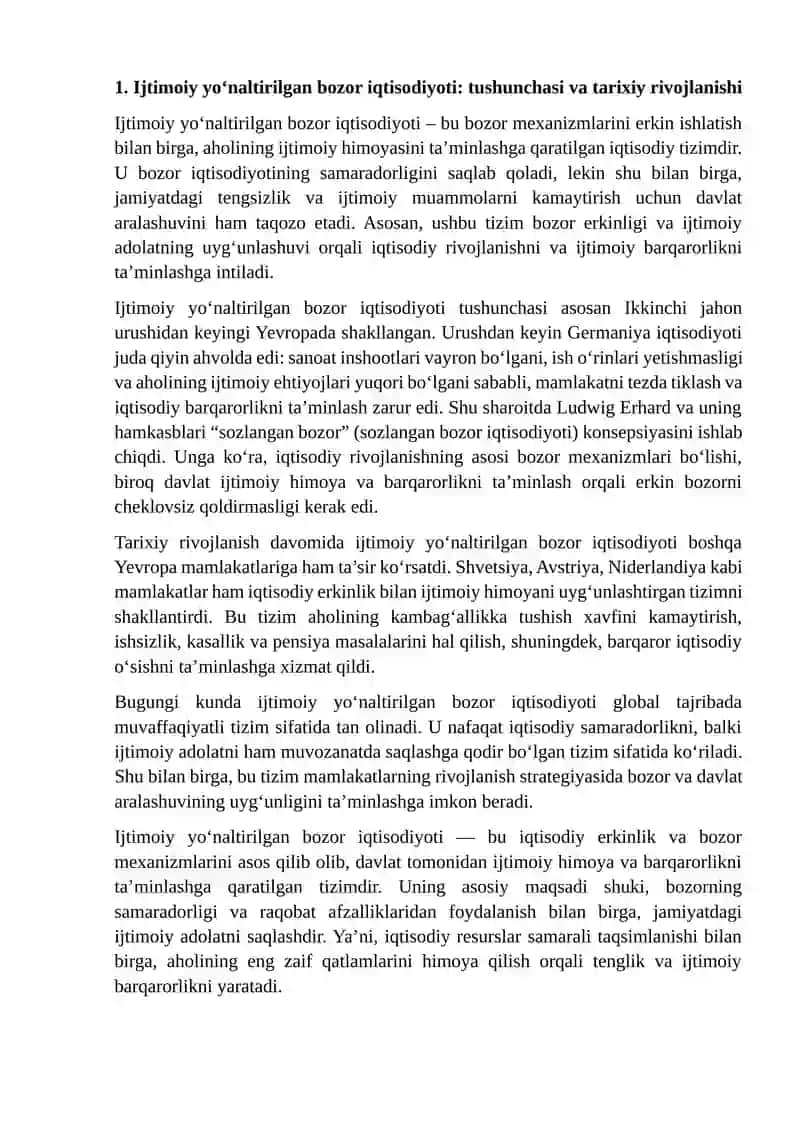 Ijtimoiy Yonaltirilgan Bozor Iqtisodiyoti 3