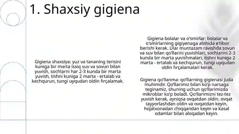 Bolalar Va OʻSmirlarga QoʻYiladigan Gigiyenik Talablar 3