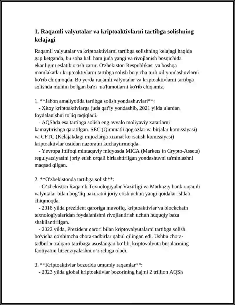 MOLIYAVIY TARTIBGA SOLINISHNING KELAJAGI 3