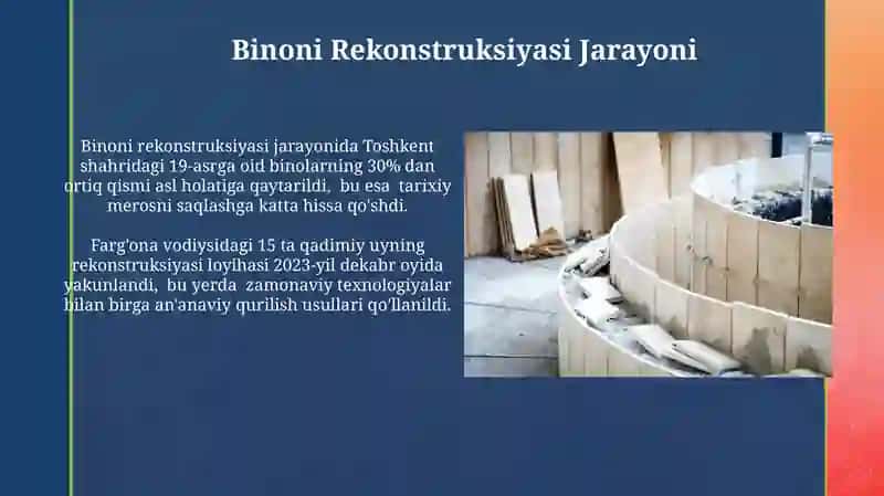 Binoni rekonstruksiya qilish 3