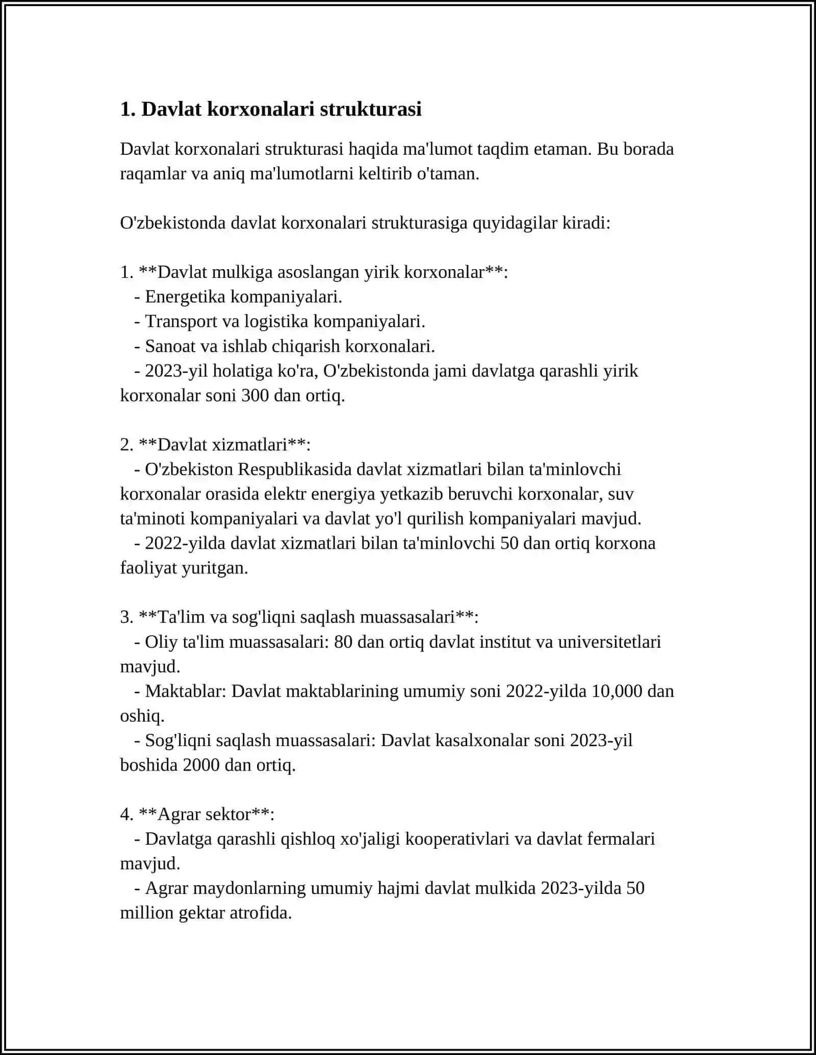 DAVLAT KORXONALARI VA AKSIYONERLIK KOMPANIYALARI 3