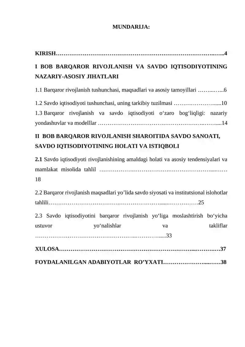 Barqaror rivojlanishda savdo iqtisodiyotining o‘rni va istiqbollari 3