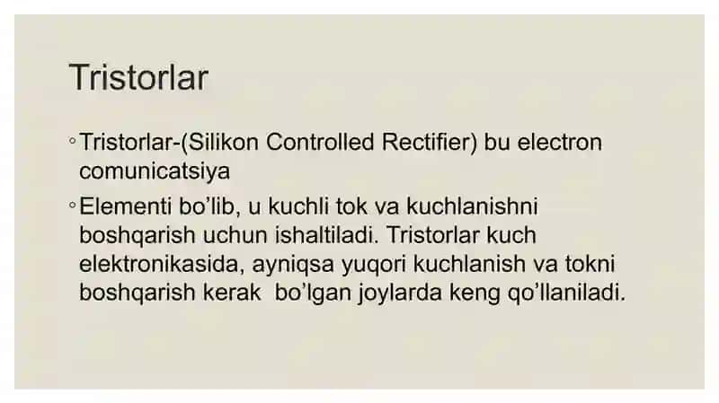 Tristorlar 3